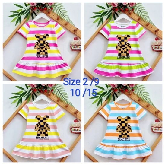 Váy bé gái cotton đuôi cá siêu dễ thương vải đẹp xịn cho bé 10-35kg