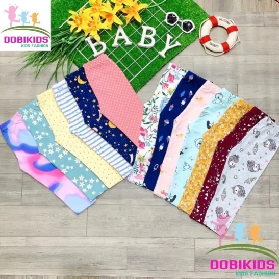 [7-10kg] Quần Legging Cho Bé Gái Set 3Cai Thun Cotton Xuất Mềm Co Giãn (7-10kg)