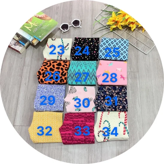 Quần legging dài cho bé thun cotton xuất dư mềm mịn co giãn 9-20kg