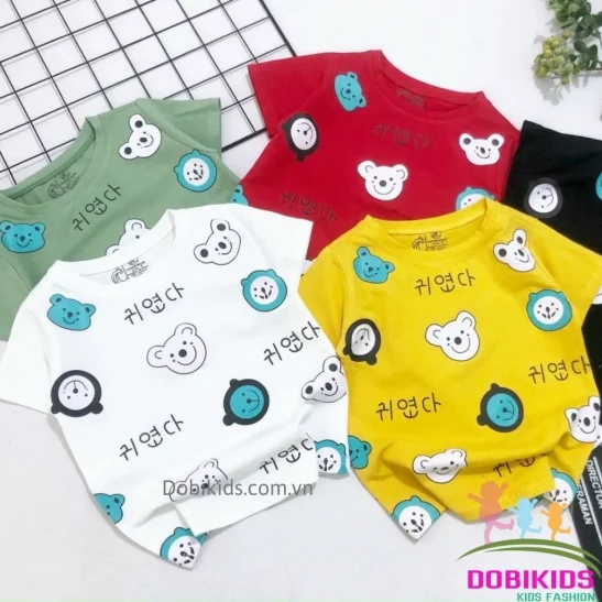 Áo bé trai thun cotton SG loại 1 đẹp co giãn mềm mát (9-25kg)