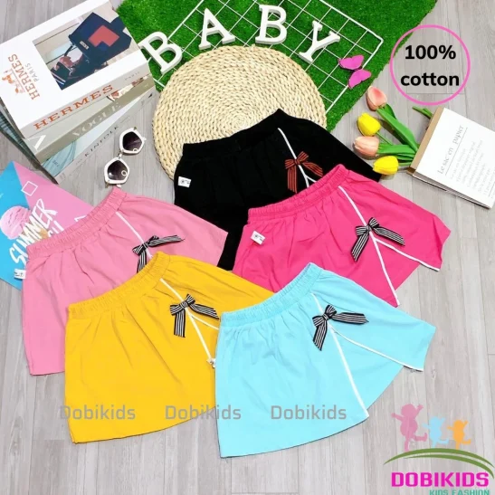 Quần Váy Bé Gái Thun 100% Sợi Cotton Mềm Mát Co Giãn Tốt (8-24kg)