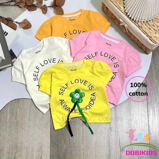Áo bé gái thun cotton 4 chiều SG loại 1 chuẩn đẹp cho bé 10-26kg