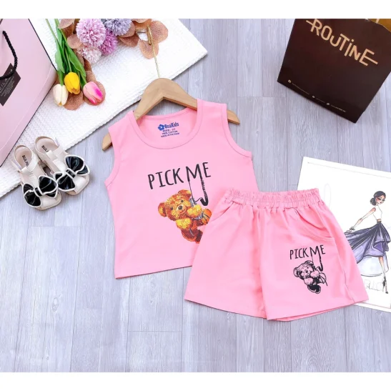 [HÀNG SHOP LẺ SIZE GIẢM GIÁ] Bộ Bé Gái Thun 100% Cotton SG Loại 1 cao cấp 09-35kg