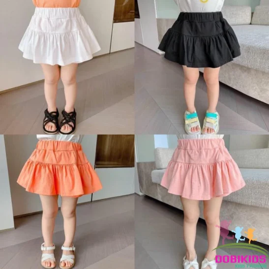 Chân váy bé gái Quần váy cho bé 10-40kg có chip quần trong thun cotton mềm mát co giãn tốt