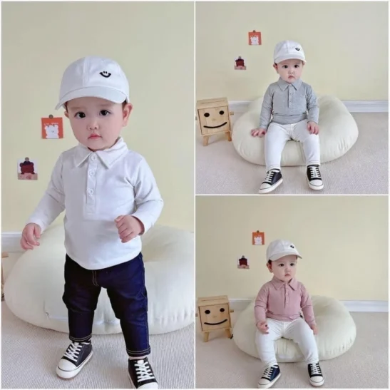 Quần dài giả jean bé trai bé gái chất jean thun co giãn tốt form baggy siêu xinh