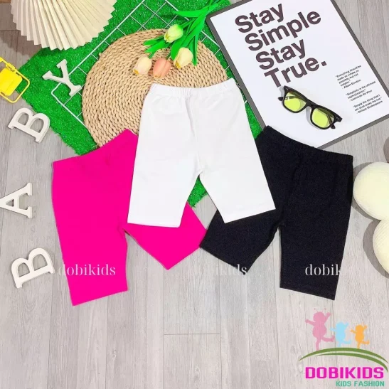 Quần Legging Lửng Bé Gái Thun Cotton Xuất Xịn Siêu Co Giãn Mềm Mịn ( 9-20kg )